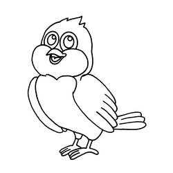 Disegno da colorare: Uccelli (Animali) #12069 - Pagine da Colorare Stampabili Gratuite