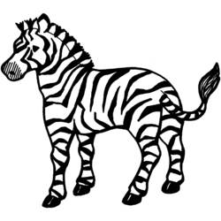 Disegno da colorare: Zebra (Animali) #12937 - Pagine da Colorare Stampabili Gratuite