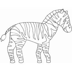 Disegno da colorare: Zebra (Animali) #12939 - Pagine da Colorare Stampabili Gratuite