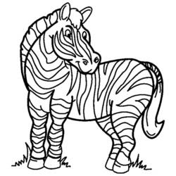 Disegno da colorare: Zebra (Animali) #12941 - Pagine da Colorare Stampabili Gratuite