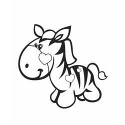 Disegno da colorare: Zebra (Animali) #12944 - Pagine da Colorare Stampabili Gratuite
