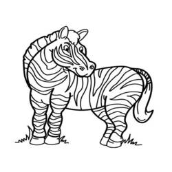 Disegno da colorare: Zebra (Animali) #12945 - Pagine da Colorare Stampabili Gratuite
