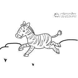 Disegno da colorare: Zebra (Animali) #12959 - Pagine da Colorare Stampabili Gratuite