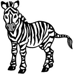 Disegno da colorare: Zebra (Animali) #12996 - Pagine da Colorare Stampabili Gratuite