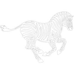 Disegno da colorare: Zebra (Animali) #13000 - Pagine da Colorare Stampabili Gratuite