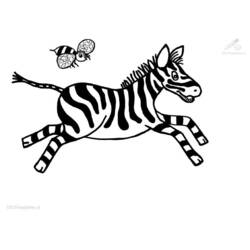 Disegno da colorare: Zebra (Animali) #13003 - Pagine da Colorare Stampabili Gratuite