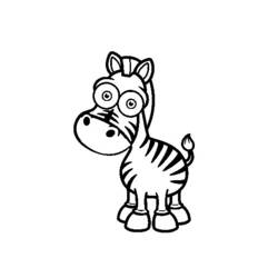 Disegno da colorare: Zebra (Animali) #13006 - Pagine da Colorare Stampabili Gratuite
