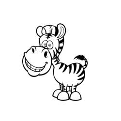 Disegno da colorare: Zebra (Animali) #13026 - Pagine da Colorare Stampabili Gratuite