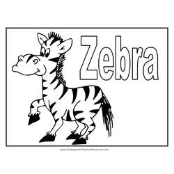 Disegno da colorare: Zebra (Animali) #13031 - Pagine da Colorare Stampabili Gratuite