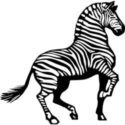 Disegno da colorare: Zebra (Animali) #13047 - Pagine da Colorare Stampabili Gratuite