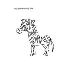 Disegno da colorare: Zebra (Animali) #13049 - Pagine da Colorare Stampabili Gratuite