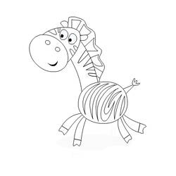 Disegno da colorare: Zebra (Animali) #13059 - Pagine da Colorare Stampabili Gratuite