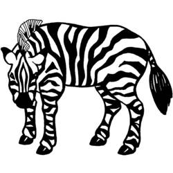 Disegno da colorare: Zebra (Animali) #13061 - Pagine da Colorare Stampabili Gratuite
