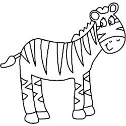 Disegno da colorare: Zebra (Animali) #13093 - Pagine da Colorare Stampabili Gratuite