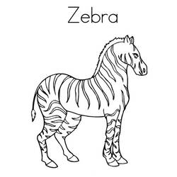 Disegno da colorare: Zebra (Animali) #13096 - Pagine da Colorare Stampabili Gratuite