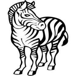 Disegno da colorare: Zebra (Animali) #13123 - Pagine da Colorare Stampabili Gratuite