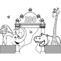 Disegno da colorare: Zoo (Animali) #12647 - Pagine da Colorare Stampabili Gratuite
