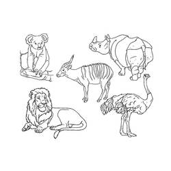 Disegno da colorare: Zoo (Animali) #12671 - Pagine da Colorare Stampabili Gratuite