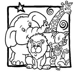 Disegno da colorare: Zoo (Animali) #201717 - Pagine da Colorare Stampabili Gratuite