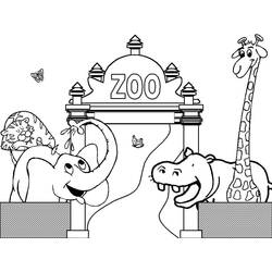 Disegno da colorare: Zoo (Animali) #201718 - Pagine da Colorare Stampabili Gratuite