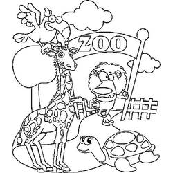Disegno da colorare: Zoo (Animali) #201722 - Pagine da Colorare Stampabili Gratuite