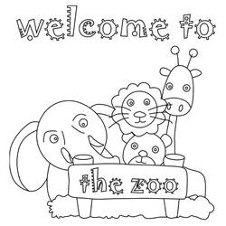 Disegno da colorare: Zoo (Animali) #201725 - Pagine da Colorare Stampabili Gratuite