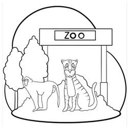 Disegno da colorare: Zoo (Animali) #201727 - Pagine da Colorare Stampabili Gratuite