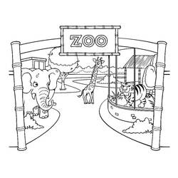 Disegno da colorare: Zoo (Animali) #201728 - Pagine da Colorare Stampabili Gratuite