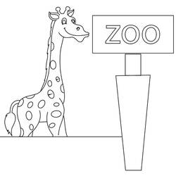 Disegno da colorare: Zoo (Animali) #201736 - Pagine da Colorare Stampabili Gratuite