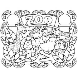 Disegno da colorare: Zoo (Animali) #201755 - Pagine da Colorare Stampabili Gratuite