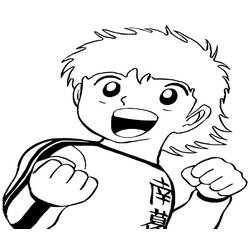Disegni da colorare: Captain Tsubasa - Pagine da Colorare Stampabili Gratuite