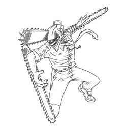 Disegni da colorare: Chainsaw Man - Pagine da Colorare Stampabili Gratuite