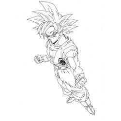 Disegni da colorare: Goku - Pagine da Colorare Stampabili Gratuite