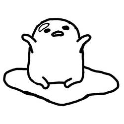 Disegni da colorare: Gudetama - Pagine da Colorare Stampabili Gratuite