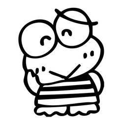 Disegni da colorare: Keroppi - Pagine da Colorare Stampabili Gratuite