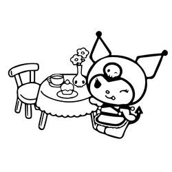 Disegni da colorare: Kuromi - Pagine da Colorare Stampabili Gratuite
