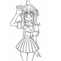 Disegni da colorare: Mermaid Melody: Pichi Pichi Pitch - Pagine da Colorare Stampabili Gratuite