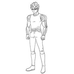 Disegni da colorare: One Punch Man - Pagine da Colorare Stampabili Gratuite