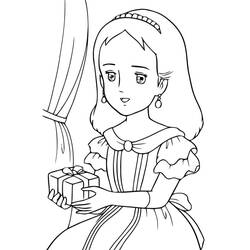 Disegni da colorare: Principessa Sarah - Pagine da Colorare Stampabili Gratuite