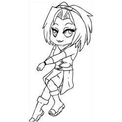 Disegni da colorare: Sakura Haruno - Pagine da Colorare Stampabili Gratuite