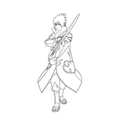 Disegni da colorare: Sasuke - Pagine da Colorare Stampabili Gratuite