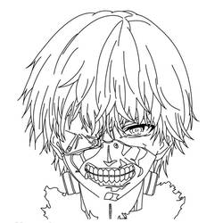 Disegni da colorare: Tokyo Ghoul - Pagine da Colorare Stampabili Gratuite