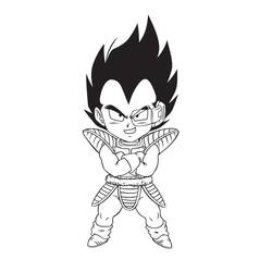 Disegni da colorare: Vegeta - Pagine da Colorare Stampabili Gratuite