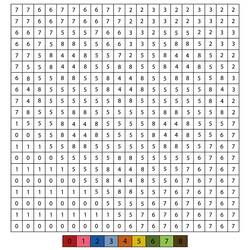 Disegni da colorare: Arte Pixel - Pagine da Colorare Stampabili Gratuite