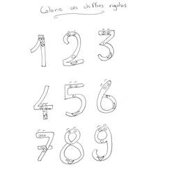 Disegno da colorare: Numeri (Apprendimento e Educazione) #125154 - Pagine da Colorare Stampabili Gratuite