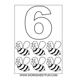 Disegno da colorare: Numeri (Apprendimento e Educazione) #125211 - Pagine da Colorare Stampabili Gratuite