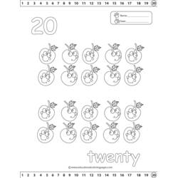 Disegno da colorare: Numeri (Apprendimento e Educazione) #125330 - Pagine da Colorare Stampabili Gratuite