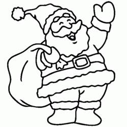 Disegne da colorare: Babbo Natale - Pagine da Colorare Stampabili Gratuite