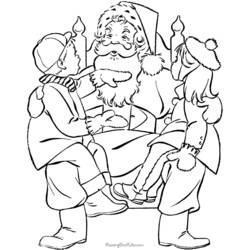 Disegno da colorare: Babbo Natale (Caratteri) #104673 - Pagine da Colorare Stampabili Gratuite