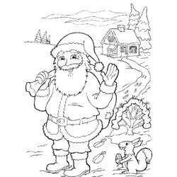 Disegno da colorare: Babbo Natale (Caratteri) #104686 - Pagine da Colorare Stampabili Gratuite